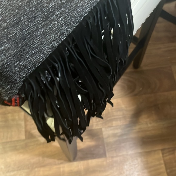 Suede fringe leather hobo bag - Picture 12 of 14